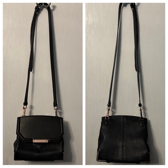 Alexander Wang Prism Crossbody in Black Leather with Rose Gold Accents - Picture 4 of 8